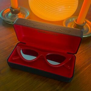 Adam Selman x Le Specs Cat-Eye Sunglasses Red